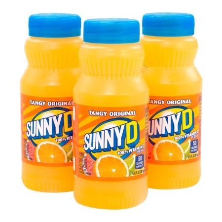 Green Rabbit Holdings SUNNY D Tangy Original Orange Flavored Citrus Punch, 6.75 oz, 24 Count 90000121